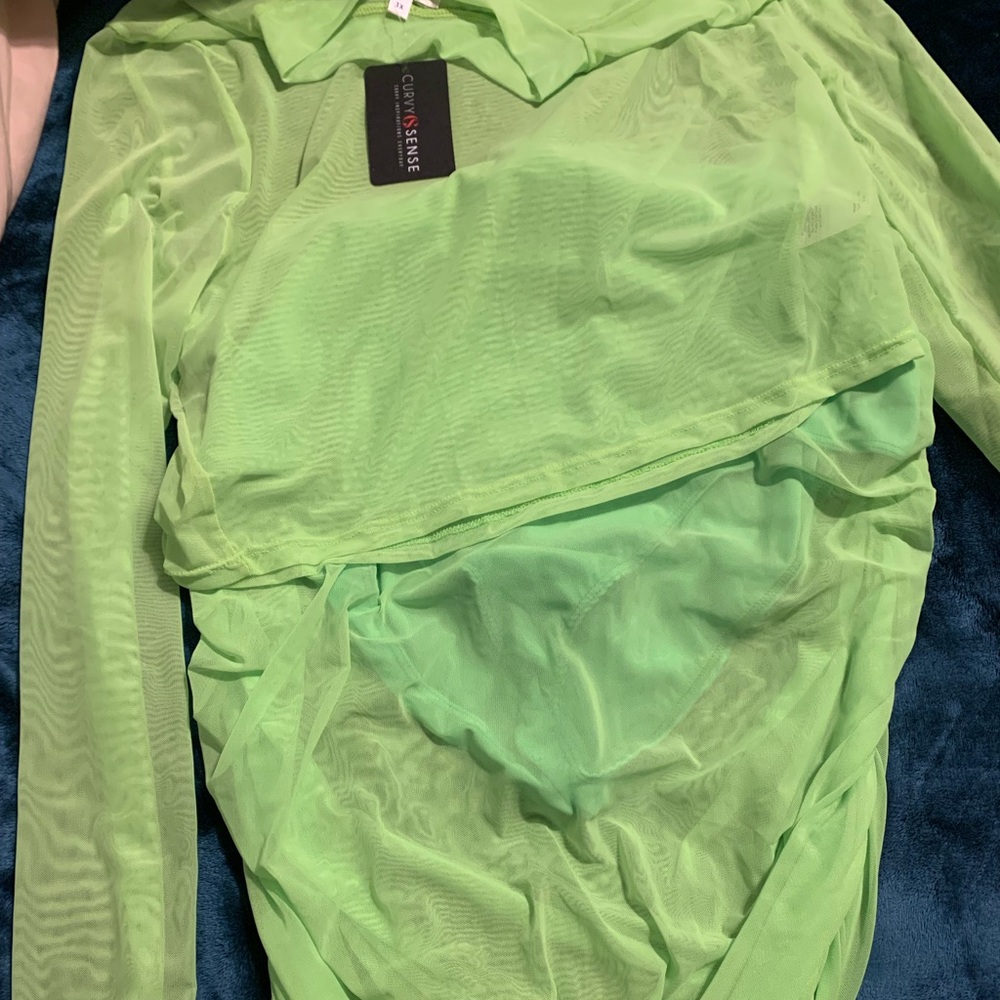 Neon skirt/crop top set
